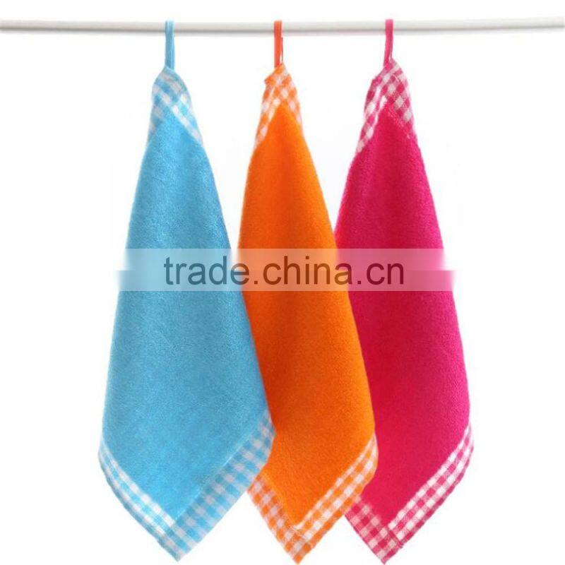100% cotton square Plain jacquard hand towel