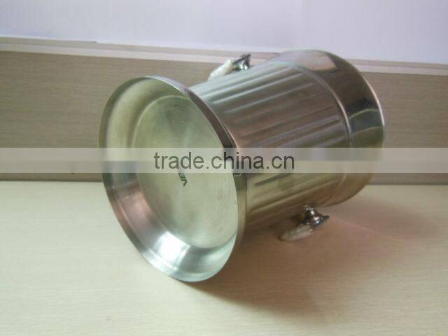 4L Stainless steel ice bucket with a bottom, metal wine bucket, red wine champagne bucket