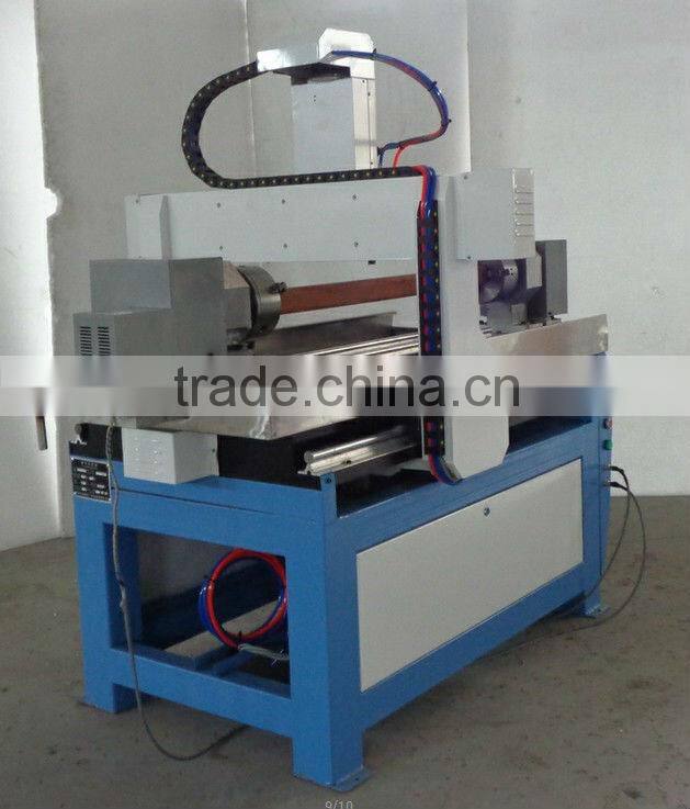 4 axis double chuck name plate metal cnc engraving machine