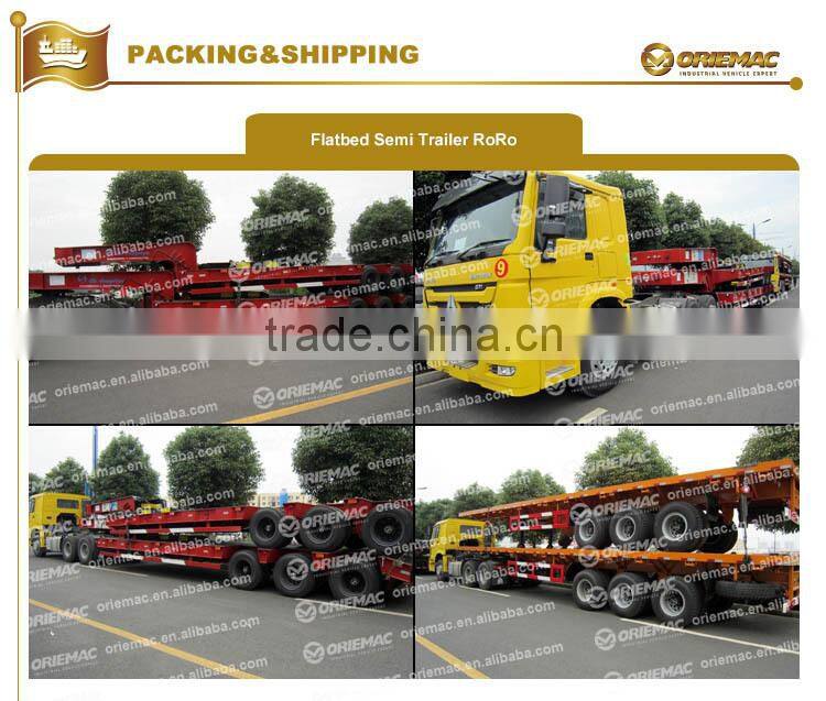 tri-axle low bed semi trailer 40TON