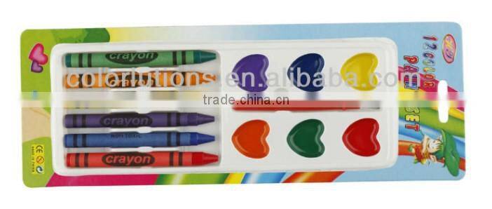 8color water color painting with 8color cayons