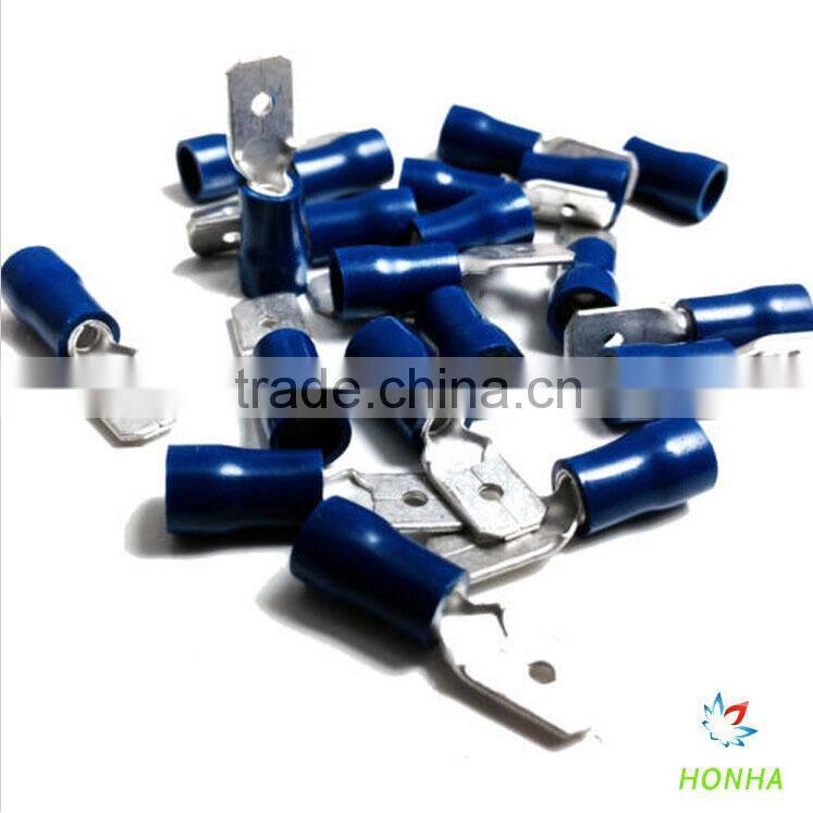 100PC. BLUE 50PC FEMALE & 50PC MALE SOLDERLESS 12 VOLT AUTO ELECTIAL TERMINAL