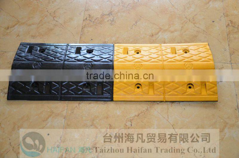 1000*350*50mm Durable Reflective Speed hump for Crossroads/High quality hot sell rubber speed bump used in Intersection