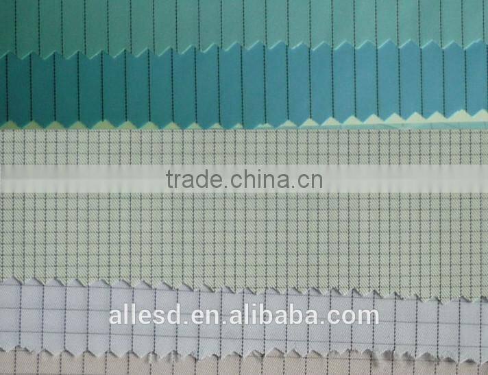 Polyester Stripe or grid coverall ESD