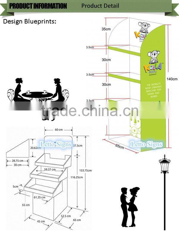 Hot sale special lamb cardboard display stand