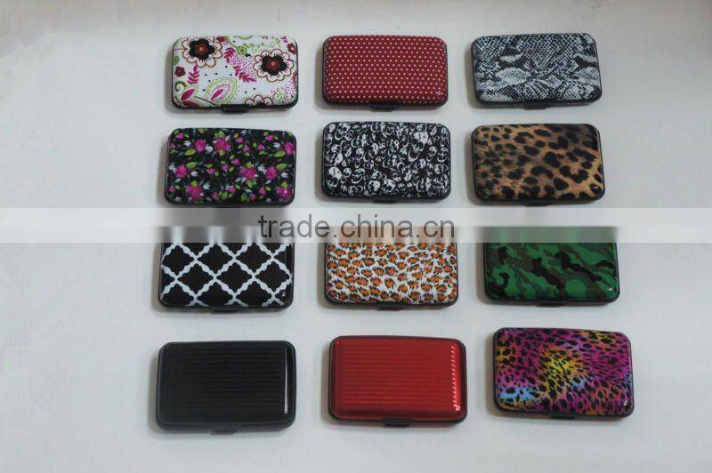 aluminum business credit card holder case wallet
