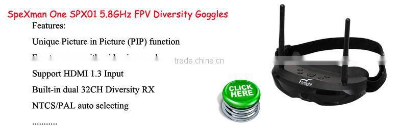 G1525 DV05S V2 5.8GHz 5 inch Mini Receiver LCD DVR Monitor with built-in 3200MAH BATTERY