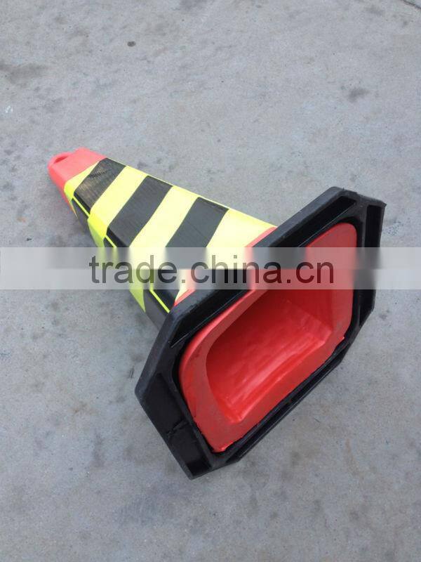 750mm safety Traffic cone black base