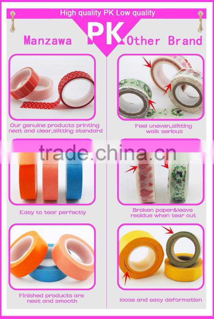 Hot sale custom neon color washi tape