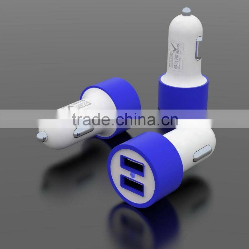 3A+2.4A 5.4A ouput Type C Mini dual car charger for apple iphone, ipad, smartphone,