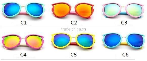 Top quality fashion cute funny promotional cheap UV400 protected children/child/baby/kids cat eye sunglasses eyeglasses eyewear