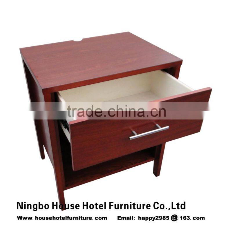 King Headboard refrigerator cabinet desk and nightstand with red color