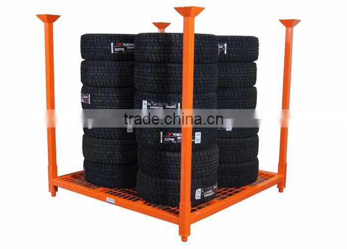 China factory customized steel material post pallet for truck tyre storage