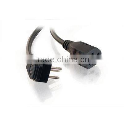 high quality 125V 10A 18AWG US AC power cord NEMA 5-15P to NEMA 5-15R