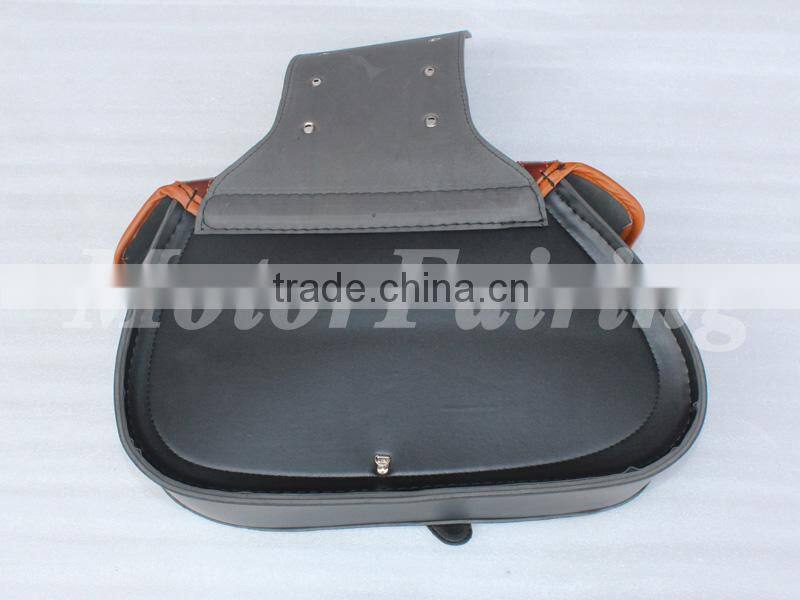 motorbike bag motorbike saddle bags motorcycle bag Touring Expandable tool bag traver bag motorcycle part 2 pcs black brown