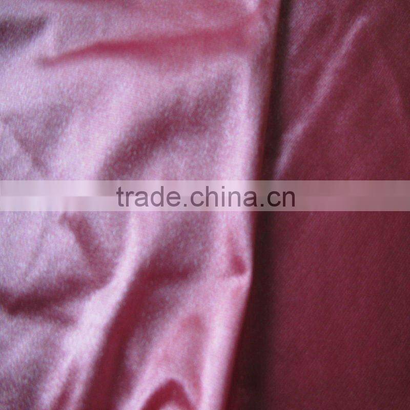 polyester spandex shinny stretch satin fabric