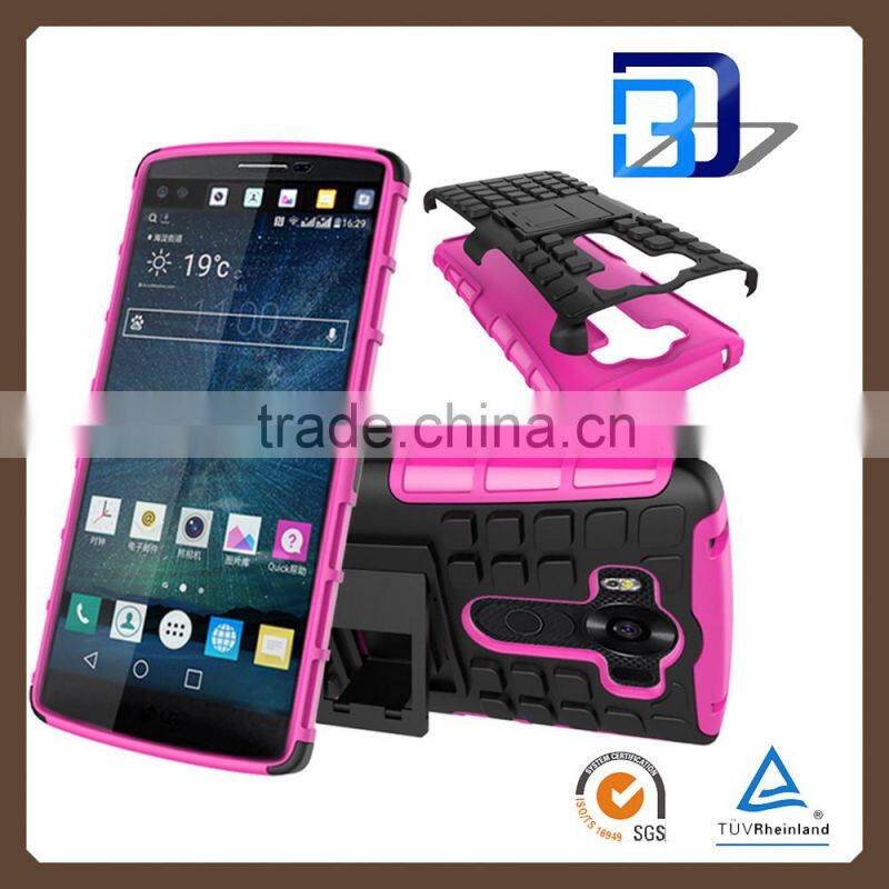 From Chniese Supplier Armor slim kickstand case TPU+PC 2 in 1 heavy duty case For LG V10 Hard case fast delivery