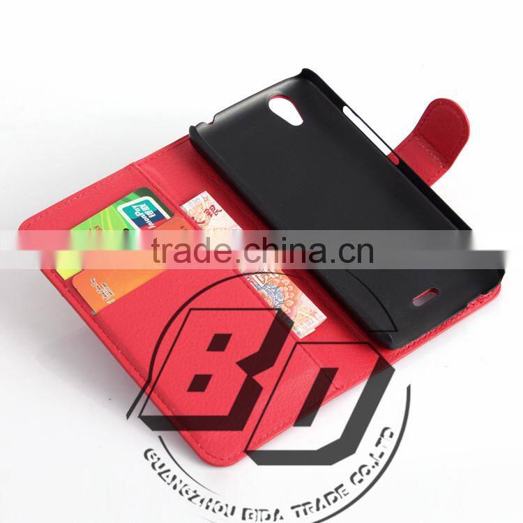 Top Selling Durable Flip Wallet Style Magnetic Flip Stand PU Leather Case For Wiko Birdy luxury leather case fast delivery