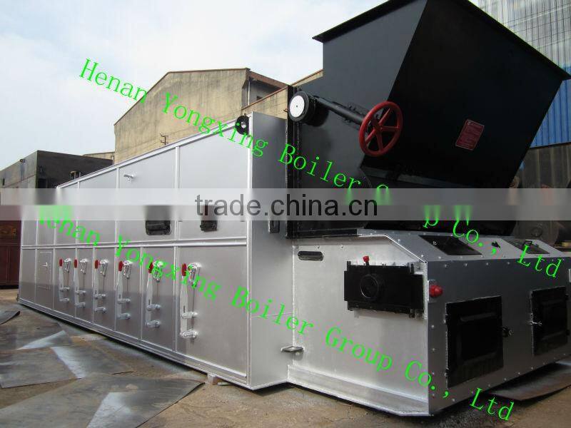 Pellet boiler chain grate