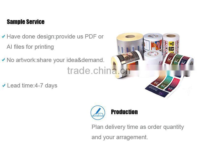 Custom Waterproof Gold Self Adhesive Label Holder Paper Embossing Finish