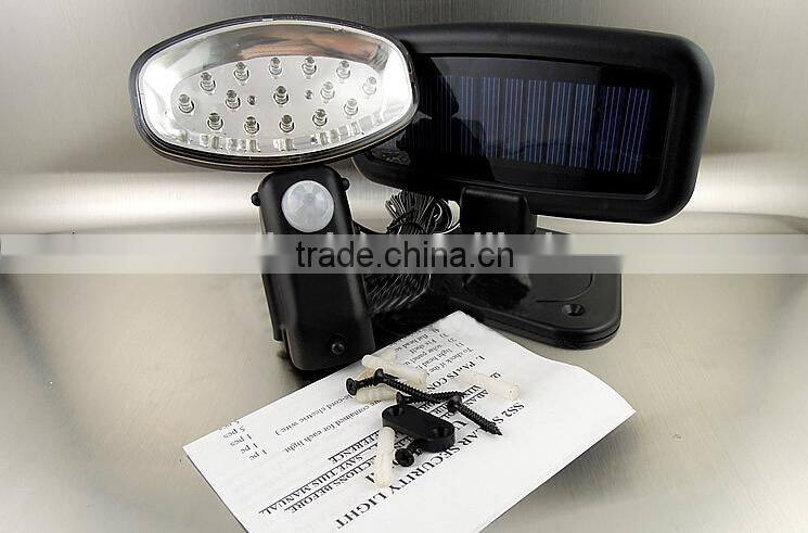 Solar Powered 15-LEDs Infra-Red Sensor Wall Lamp