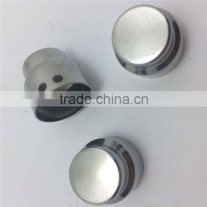 short steel tube in chrome plating metal pipe in chrome cnc parts