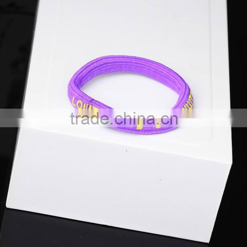 Top Quality Elegant Lasted Fashion Clean Flower Chunky Crystal Decorative Elastic Hair Rubber Band For Girls Pony Tail Hair Rope