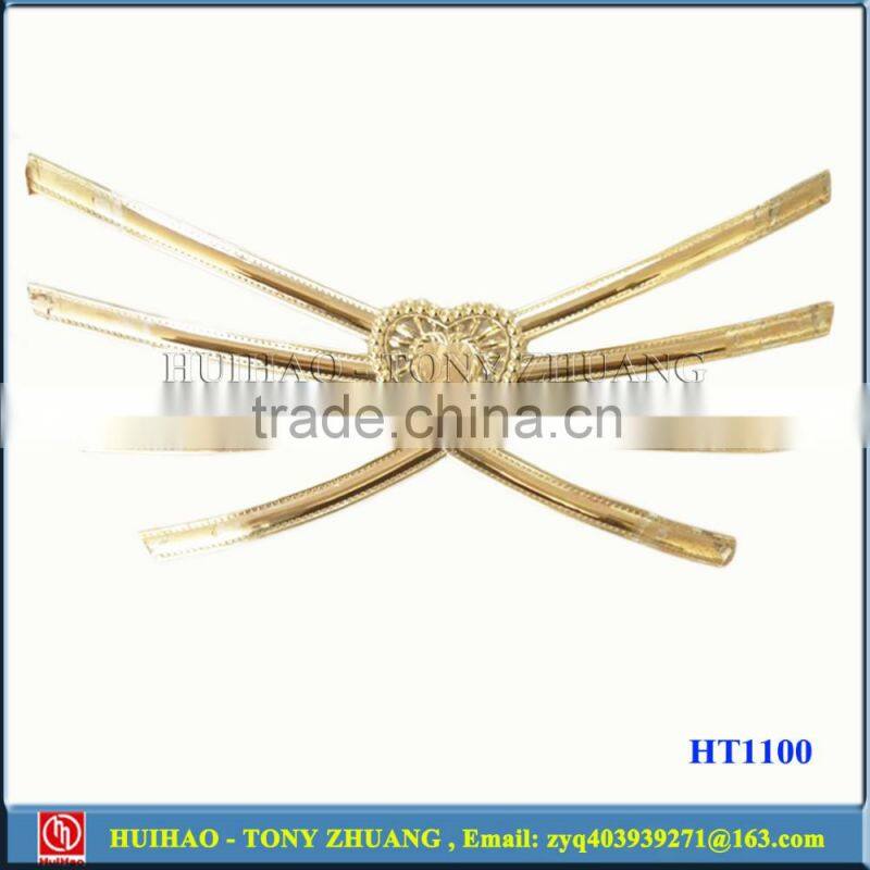 Gold color TPU plating shoes clip decorative chain (HT1104A)