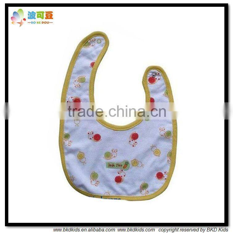 BKD 100% cotton printed toddler feeding bibs
