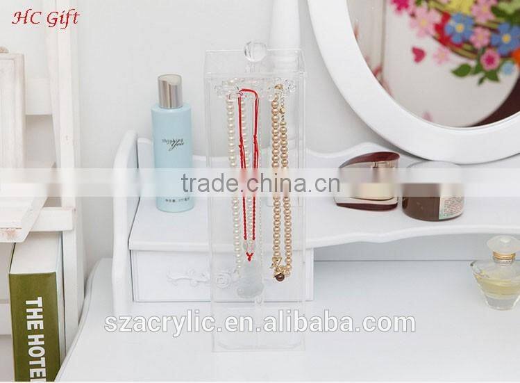 High transparent import small acrylic necklace display box jewelry display box
