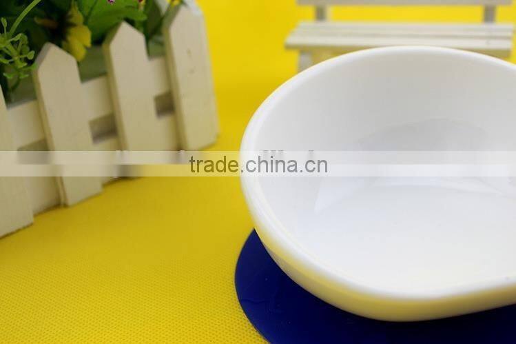 Sloped White Ceramic New Products Pet Cat Dog Bowl With Stand Ceramic