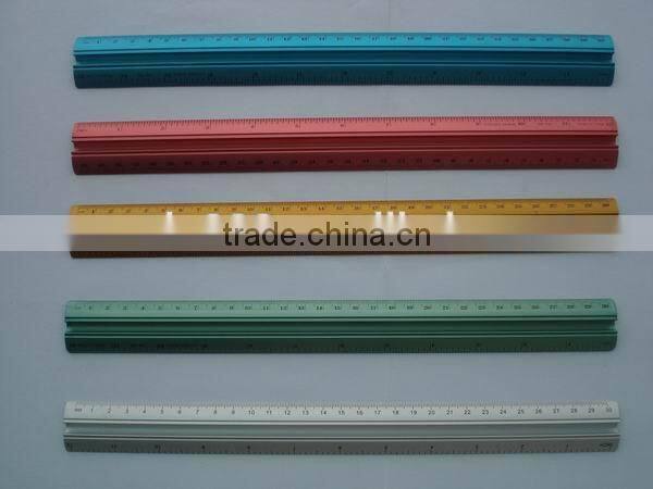 custom 30cm 12' metallic aluminium ruler