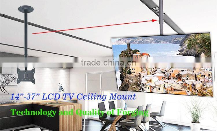 Adjustable Full Motion 360 Degree Rotation Tilting Swivel TV Ceiling Mount Bracket for 14 to 37 inch Flat Panel LCD LED TVs