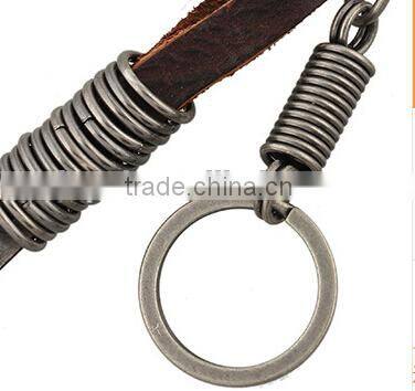 Men's Vintage leather accessories leather keychain