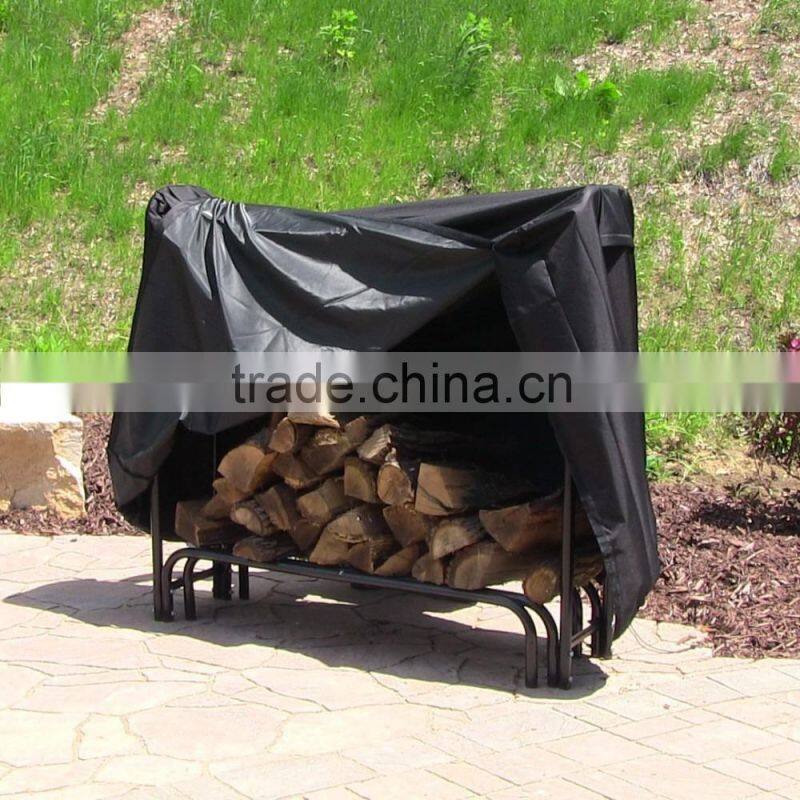 8 Feet Patio Log Rack Full Cover Outdoor Firewood Cover for Log Rack Holder