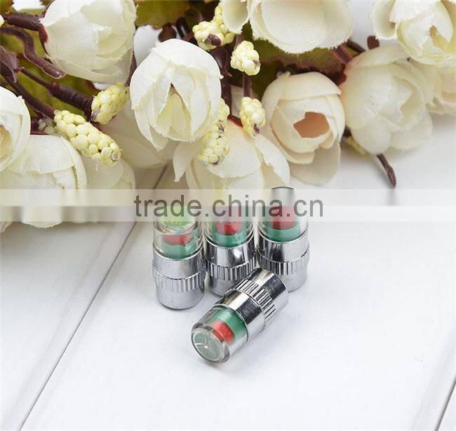 4pcs/pack Car Tyre Tire Pressure Monitor Indicator Valve Stem Cap Sensor 3 Color Eye Alert