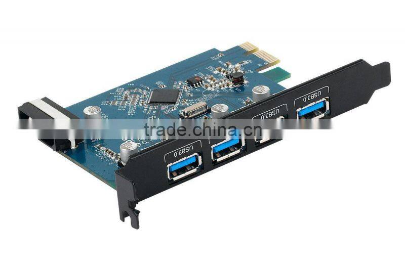4ports USB3.0 express card, PCI-E express card,4 port usb express card