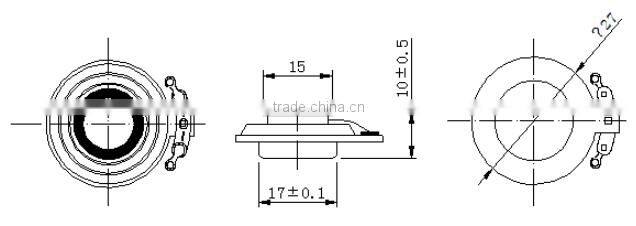 China speaker manufacturer 27mm 4ohm flat panel speaker