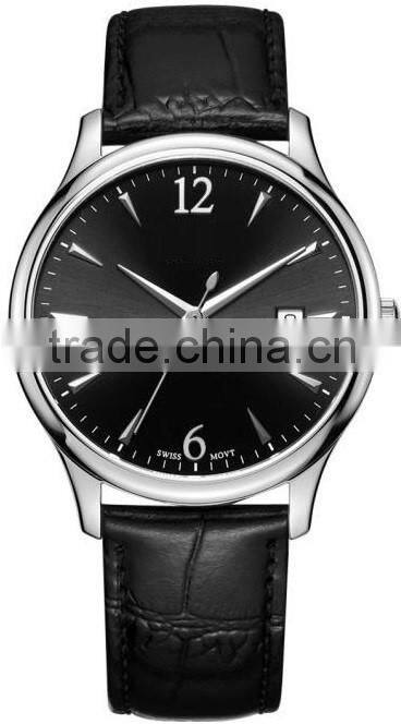 stainless steel wrist watch classic leather watch straps japan movt quartz couple men women rose gold watch