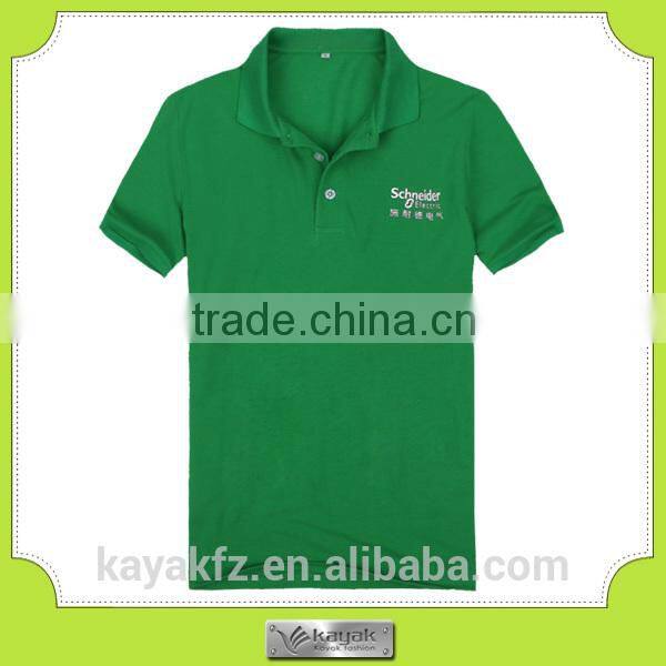 custom-made men's fashion heavy weight polo shirts green color