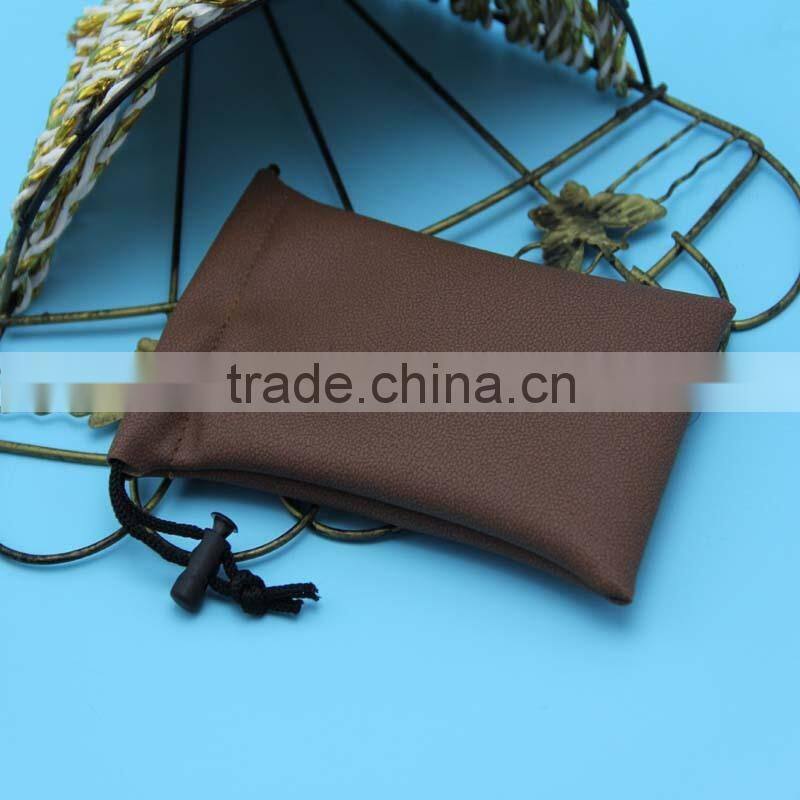 Alibaba china small custom genuine leather phone pouch