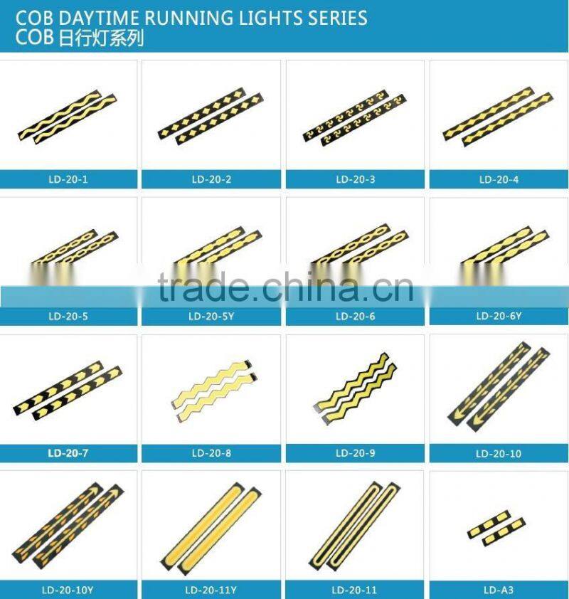 DC 12V 100% Universal night driving light Waterproof Auto Car Slim DRL COB Driving Day lamp for Toyota, Honda, Audi, BMW