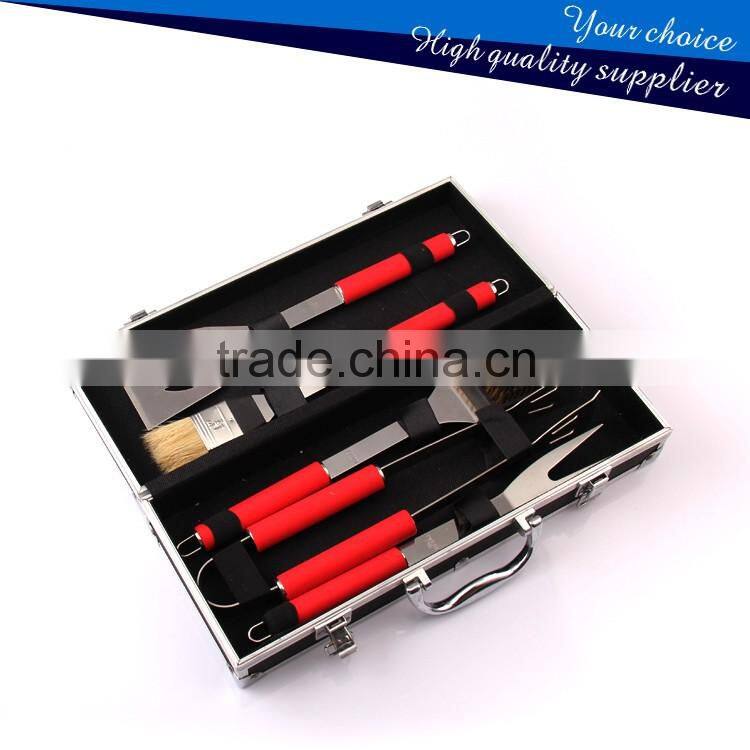 5 piece BBQ Grill Tool set with Res PP Handles SS-BBQ126