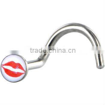 Fancy Surgical Steel Big Mouth Sexy Nose Ring body jewelry