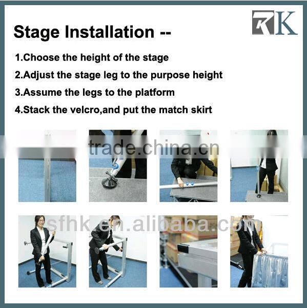RK portable stage stairs/portable stage prices