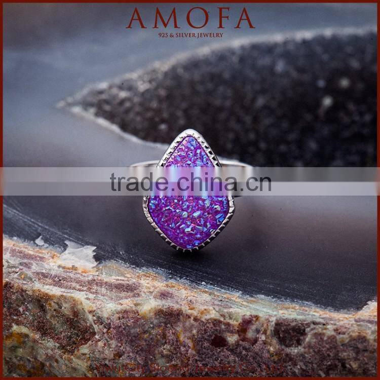 2016 Fashion Druzy Turkish Rings For Women