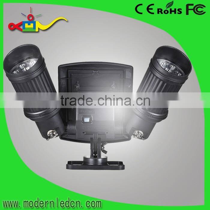 good price double heads solar led outdoor wall light