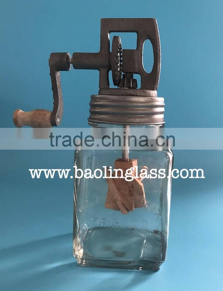 Cream cheese glass hand mixer/shaker/blender