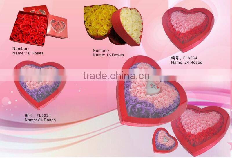 red rose soap flower gift packing, good for gift and decoration