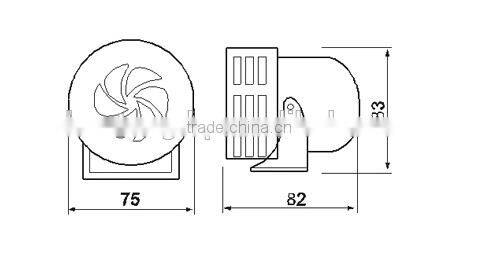 12v volume adjust electronic high decibel waterproof mini alarm buzzer MS-190